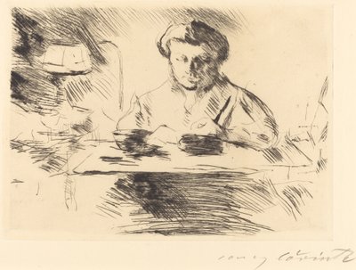 ダイ・ガッティン 画家の妻 1918年 作： Lovis Corinth