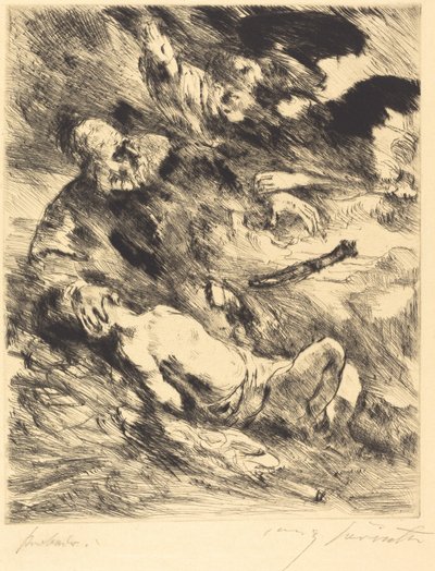 Die Opferung Isaacs 『イサクの犠牲』 1920年。 作： Lovis Corinth
