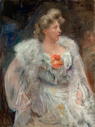 歌手のフリーダ・ハルベ 作： Lovis Corinth