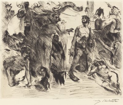 聖アントニウスの誘惑 作： Lovis Corinth