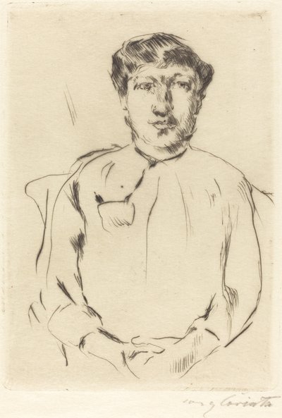 Frauenbildnis (女性の肖像) 作： Lovis Corinth
