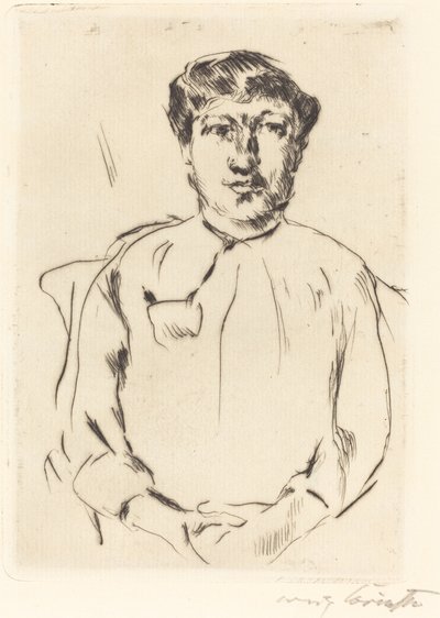 ある女性の肖像」1914年 作： Lovis Corinth