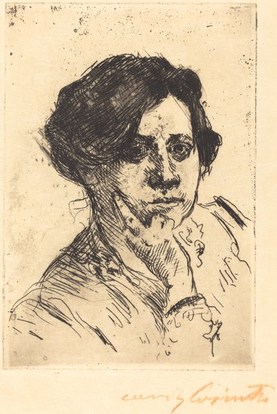 フラウエンコプフ 女性の頭部 1911年 作： Lovis Corinth