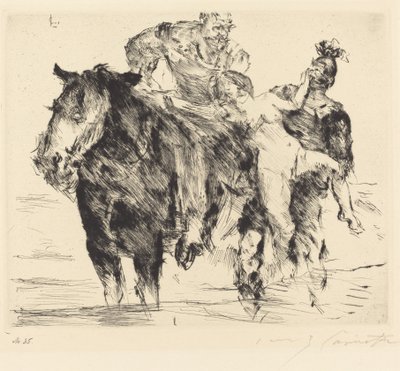 女強盗（レイプ） 作： Lovis Corinth