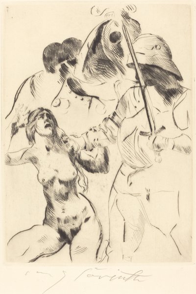 Frauenraub III Abduction III, 1914年。 作： Lovis Corinth