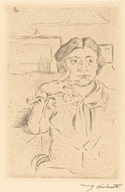 画家の妻、1909年 作： Lovis Corinth