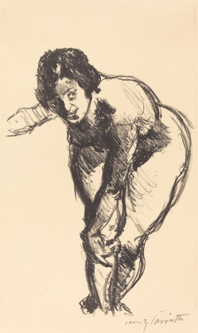 ヌード前屈 作： Lovis Corinth