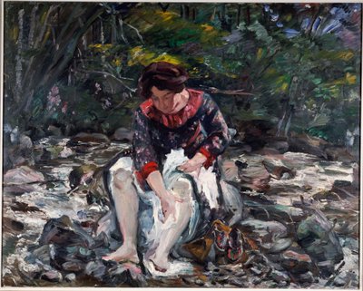 ブルックの少女、1913 作： Lovis Corinth