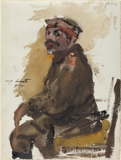 ヘルマン・ストラック・イン・ユニフォーム 作： Lovis Corinth