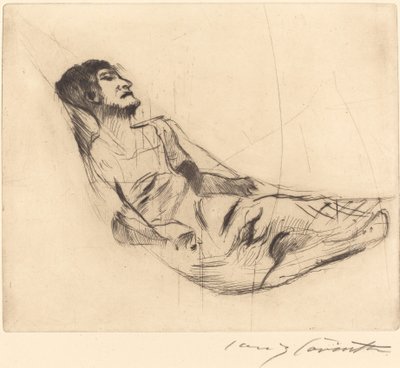 ハンモック II で ハンモック II で、1920 年。 作： Lovis Corinth