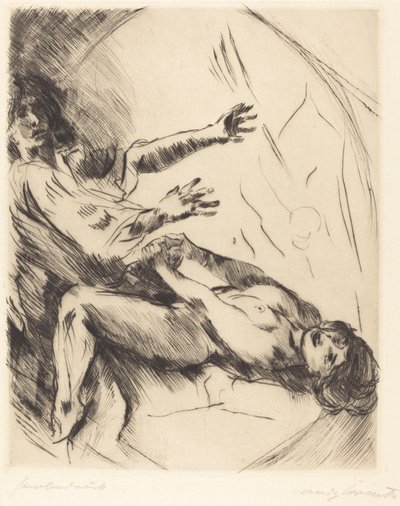 Joseph und Potiphars Weib I (ヨセフとポティファルの妻 I) 作： Lovis Corinth