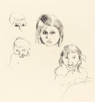 Kinderköpfe (子供たちの頭) 作： Lovis Corinth
