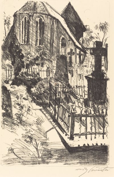 Kirchhof (墓地) 作： Lovis Corinth
