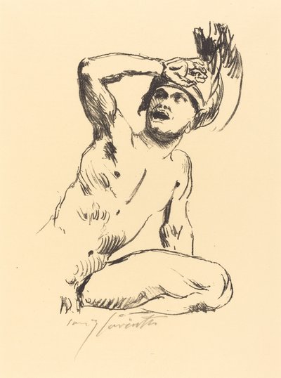 跪く戦士Ⅰ 作： Lovis Corinth