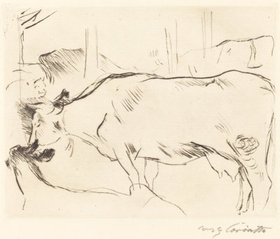 牛舎Ⅱ 作： Lovis Corinth
