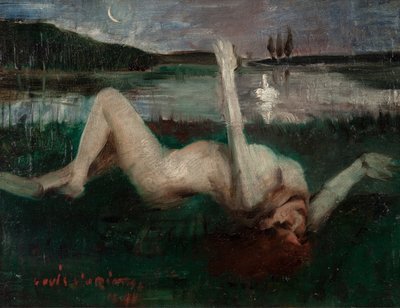 レダ、1890。 作： Lovis Corinth