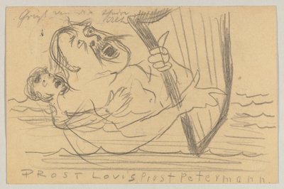 Lovis Corinth から Carl Strathmann へ: はがき、1903 年 7 月 18 日の消印 作： Lovis Corinth