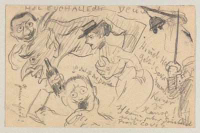 Lovis Corinth から Carl Strathmann へ: はがき、1901 年 9 月 20 日の消印 作： Lovis Corinth