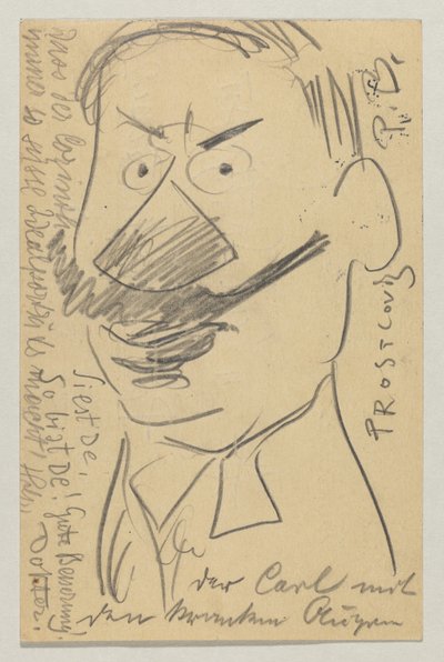 ロヴィス・コリントからカール・ストラスマンへ: はがき、1904 年 2 月 21 日消印 作： Lovis Corinth