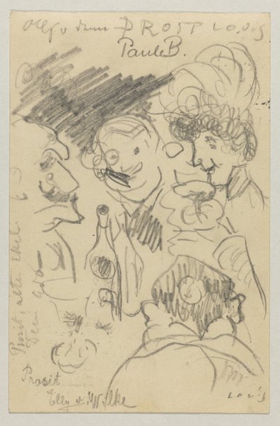 Lovis Corinth から Carl Strathmann へ: はがき、1905 年 9 月 23 日の消印 作： Lovis Corinth