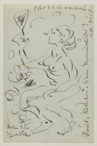 ロヴィス・コリントからカール・ストラスマンへ: はがき、1906 年 3 月 25 日消印 作： Lovis Corinth