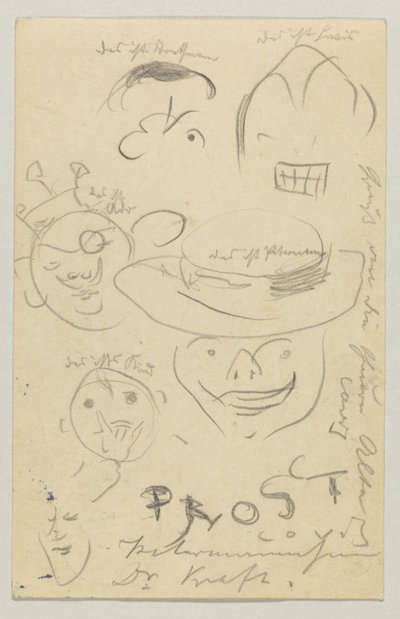 ロヴィス・コリントからカール・ストラスマンへ: はがき、1905 年 3 月 27 日消印 作： Lovis Corinth