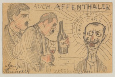 Lovis Corinth から Carl Strathmann へ: はがき、1896 年 9 月 28 日の消印 作： Lovis Corinth