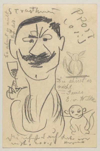 ロヴィス・コリントからカール・ストラスマンへ: はがき、1904 年 3 月 29 日消印 作： Lovis Corinth