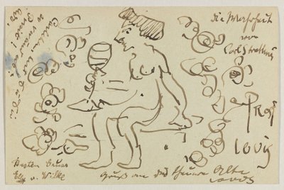 Lovis Corinth から Carl Strathmann へ: はがき、1906 年 3 月 8 日消印 作： Lovis Corinth