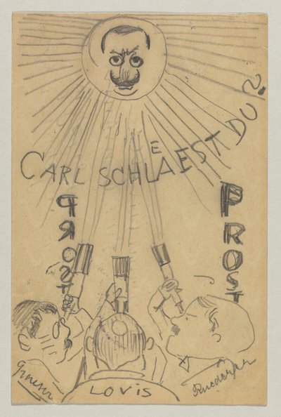 ロヴィス・コリントからカール・ストラスマンへ: はがき、1910 年 1 月 9 日消印 作： Lovis Corinth