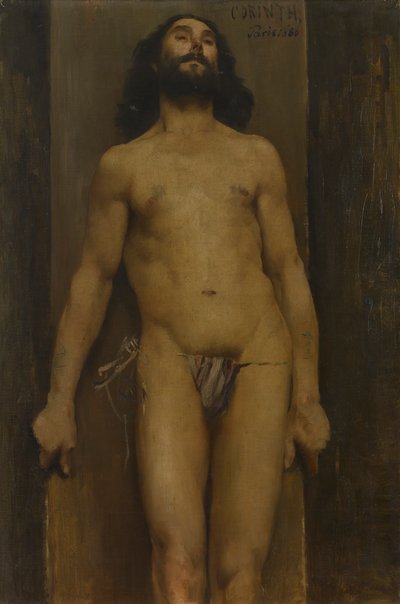 男性ヌード (M?nnlicher Akt) 作： Lovis Corinth
