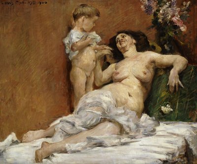 お母さんと子供;母と子、1906 作： Lovis Corinth