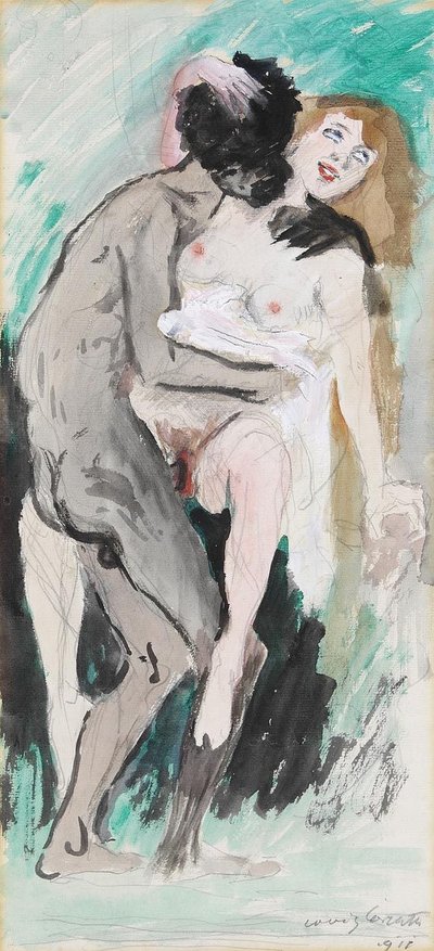 黒と金髪 作： Lovis Corinth