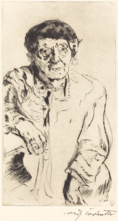 義理の母、1916年 作： Lovis Corinth
