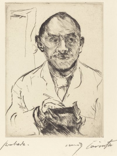 自画像、1915 年。 作： Lovis Corinth