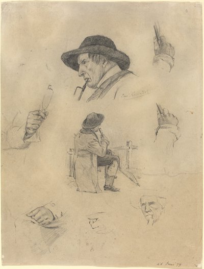 スケッチのシート 作： Lovis Corinth