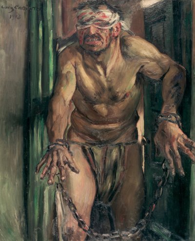 盲目のサムソン、1912 作： Lovis Corinth
