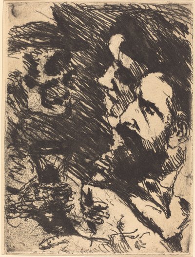 Tod bei Stucks (Death Visits the Strucks) 作： Lovis Corinth
