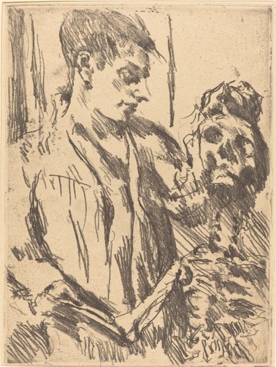 Tod und Jüngling Death and the Young Man, 1921 出版 1922. 作： Lovis Corinth