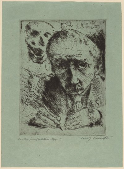 死と芸術家 死と芸術家、1920-1921年。 作： Lovis Corinth