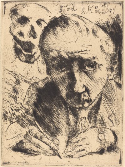 Tod und Künstler 死と芸術家』1921年出版、1922年出版。 作： Lovis Corinth