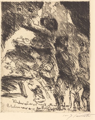 お父さん、うまくいかないから、兵隊さんの山には近づかないようにしよう......」、1923年。 作： Lovis Corinth