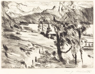 ヴァルヒェンゼーの風景 ヴァルヒェンゼーの風景、1919年。 作： Lovis Corinth