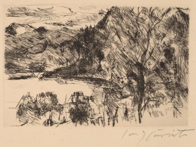 Walchensee mit Jochberg (Walchensee with Jochberg) 作： Lovis Corinth