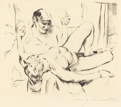 占いプロフェシー、1914年 作： Lovis Corinth