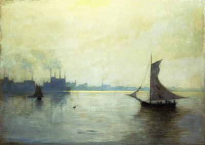 グリーンポイント、ロングアイランド 作： Lowell Birge Harrison