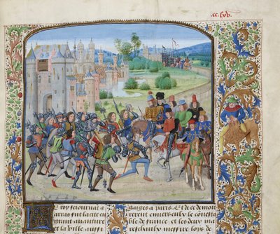 シャルル 6 世のパリへの帰還、1470 ～ 1475 年頃。 作： Loyset Liedet