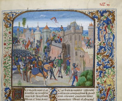 マレのルイ 2 世によるゲント包囲戦、1470～1475 年頃。 作： Loyset Liedet