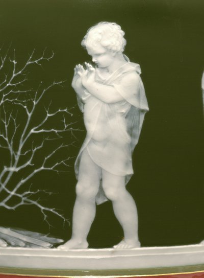 一対の花瓶「Les alteres y les frileux」のディテール 作： Ltd Mintons