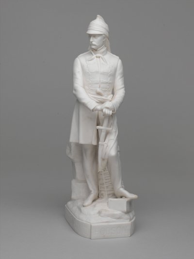 パリアンウェアのウィリアム・ホドソン中尉（後に少佐）の彫像 作： Ltd Mintons